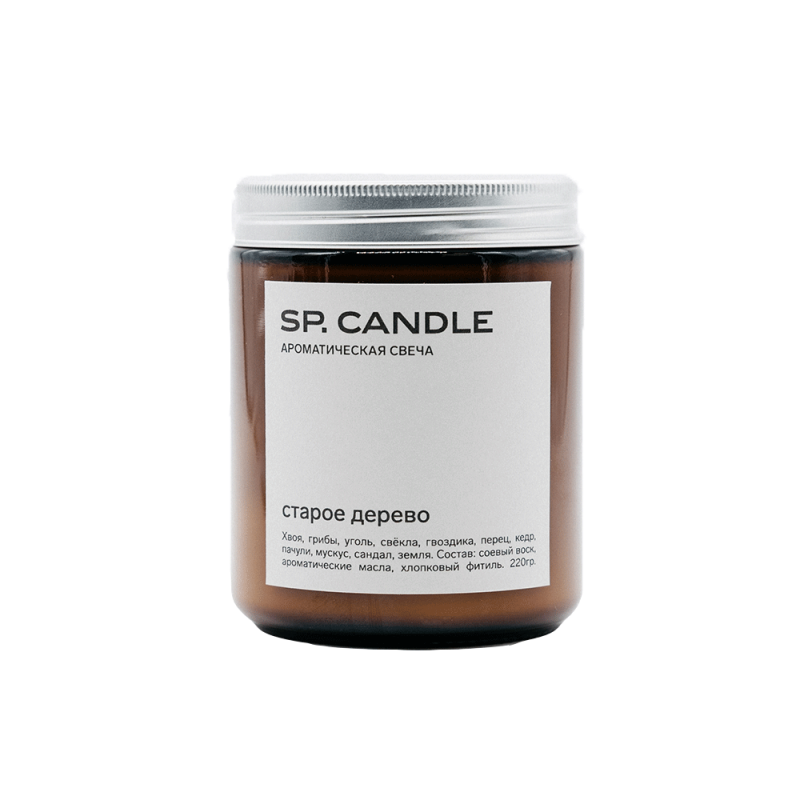 Ароматическая свеча "Старое дерево" SPCandle